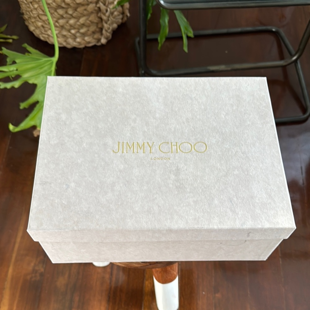 Jimmy Choo Denim Strappy Wedge Sandals - Blue - Picture 8 of 8